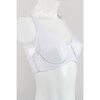 Full support underwire bra with net detail - White - 2