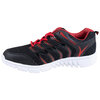 Men's lightweight mesh sneakers in contrast colors - Black & red - 3