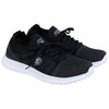 Mesh knit slip-on sneaker with laces - Black - 2