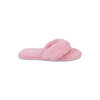 Faux fur flip flop slippers - Pink