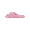 Faux fur flip flop slippers - Pink - 3