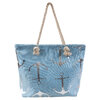 Large canvas tote bag with rope handles - Foil anchors