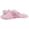 Faux fur slide slippers with pompoms - 3