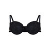 Plunging lace push-up demi bra set, black - Plus Size - 2