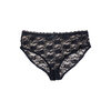 Plunging lace push-up demi bra set, black - Plus Size - 3