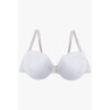 Full coverage lace underwire bra set with cheeky panty, white - Plus Size - 2