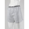Yves  Martin - Men's solid jersey boxers, grey - Plus Size - 3