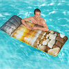 Inflatable floating lounge mat, 72" - Seashells - 5