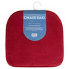 Microfiber chair pad set, 14"x14", pk. of 2 - Red - 3