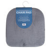 Microfiber chair pad set, 14"x14", pk. of 2 - Blue - 3