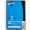 Hilroy - 5 subject spiral notebook, 300 pages - 2