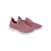 Mesh knit slip-on sneakers with rhinestones - Pink - 2