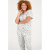 Charmour - Ens. Pyjama capri en tissu soyeux - Saute mouton - Taille plus - 3