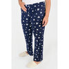 Charmour - Silky touch PJ pants - Straight leg - All over print - White hearts - Plus Size - 3