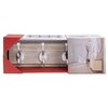 Wall mounted hooks on light wood plaque - 3