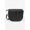 Textured faux-leather saddle cross-body bag - 2