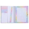 Hardcover notebook with sticky notes and pen - Rainbow galaxy - 2