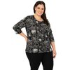 Paisley print blouse - Shades of grey - Plus Size - 3