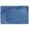 Matrix Home - Tapis à poil long pelucheux, 4'x6' - Bleu