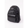 Faux leather fashion backpack with flap velcro pocket - 2