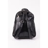 Faux leather fashion backpack with flap velcro pocket - 3