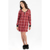 Ultra soft nightgown, red & black plaid            plaid - 4
