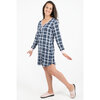 Ultra soft nightgown, pink and blue plaid - 4