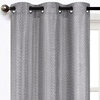 Jacquard triangles curtain with metal grommets, 37"x84" - 2