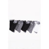 Men's athletic crew socks, 5 pairs - Black, white & grey - 2