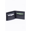 Leather RFID bifold wallet with flip-up wing and ID window - 4