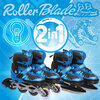 Rugged Racers - Kids adjustable, convertible rollerblades & ice skates - Small - 8