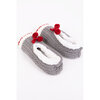 Cabin wool slippers, sherpa lined with pom poms - 3