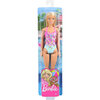 Mattel - Barbie - Poupée de plage, maillot de bain fleuri rose - 2