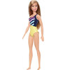 Mattel - Barbie - Poupée de plage, maillot de bain fleuri rose - 3