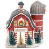 Danson Decor - Village de Noël en céramique de 7,75" - Ferme d'arbres de Noël
