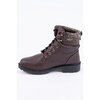 Knit collar lace-up hiking boots - 3