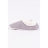 Knit slippers with sherpa lining - Grey - 3