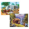 Eurographics - 2 pack puzzle set - Jan Patrik, Grizzly Cubs & Honey for Sale, 500 pcs - 3