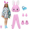 Mattel - Barbie - Cutie Reveal doll in bunny plush costume & mini pet - 5