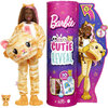 Mattel - Barbie - Poupée Cutie Reveal en costume de chaton en peluche et mini animal de compagnie