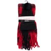 Knit beanie and buffalo plaid scarf gift set - 2