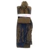 Knit beanie and buffalo plaid scarf gift set - 2