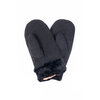 Women's microsuede mittens, black - 2