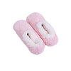 Knitted socks slippers with sherpa lining - Pink - 3