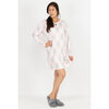 Ultra soft hacci knit nightgown - Soft argyle - 2