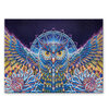 Craft Medley - Diamond painting canvas art kit, 12"x16" - Night owl - 3