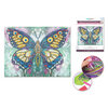 Diamond painting canvas art kit, 12"x16" - Butterfly - 2