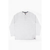 Long sleeve jersey knit shirt for men - Heather grey - Plus Size