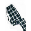 Stretch knit jogger pyjama pants - Green tartan