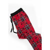 Stretch knit jogger pyjama pants - Christmas moose on plaid - Plus Size